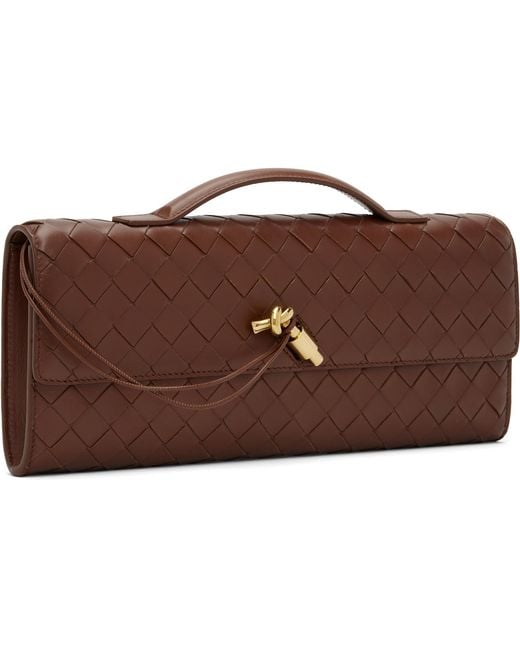 Bottega Veneta Black Andiamo Clutch