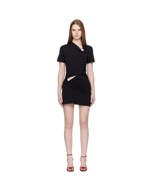 Rabanne Black Piercing Mini Dress