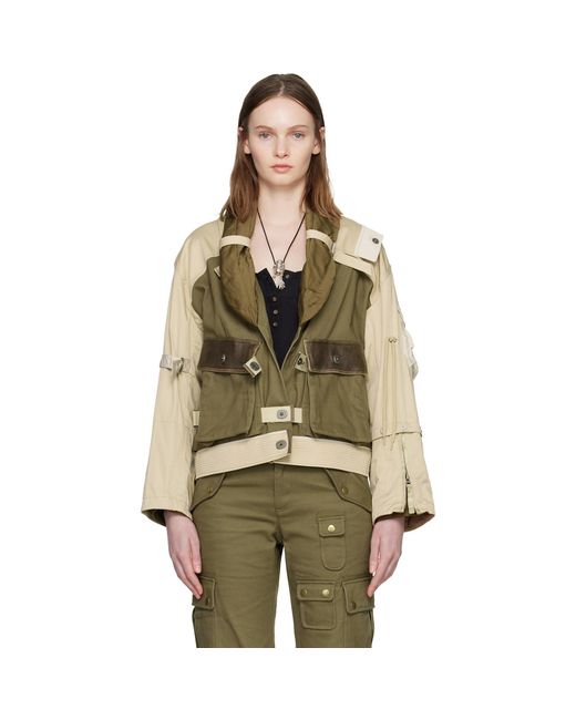Isabel Marant Green Khaki & Julissa Bomber Jacket