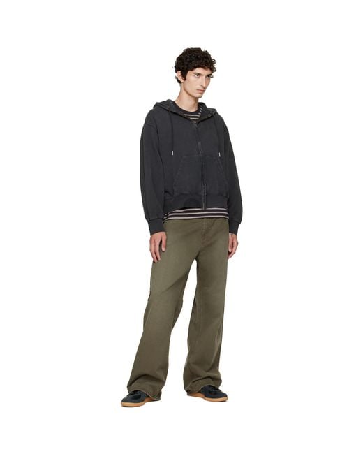 Stockholm Surfboard Club Black Back Logo Zip Hoodie for men