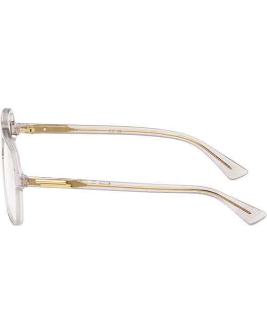 Bottega Veneta Black Slim Ribbon Glasses for men