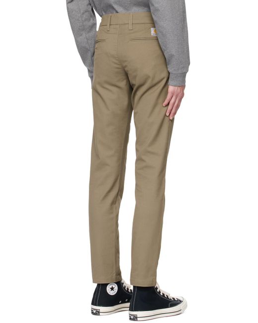 Carhartt Multicolor Taupe Sid Trousers for men