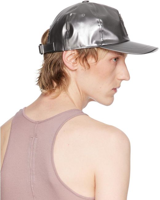 メンズ Rick Owens Championエディション シルバー ベースボール 