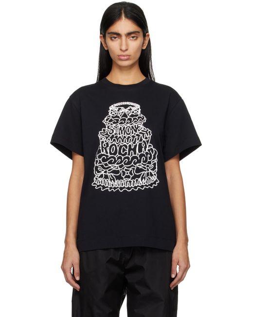 Simone Rocha Black Printed T-shirt