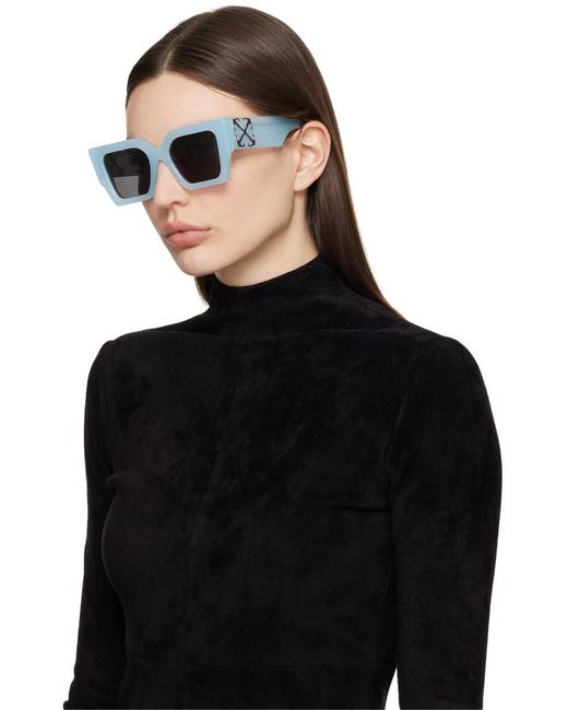 Off-White c/o Virgil Abloh Black Blue Catalina Sunglasses