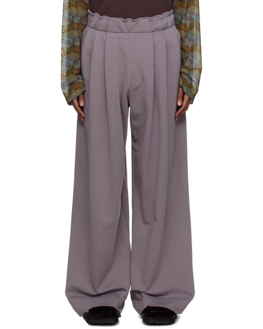 Pantalon de survêtement mauve à plis Dries Van Noten pour homme en coloris Multicolor