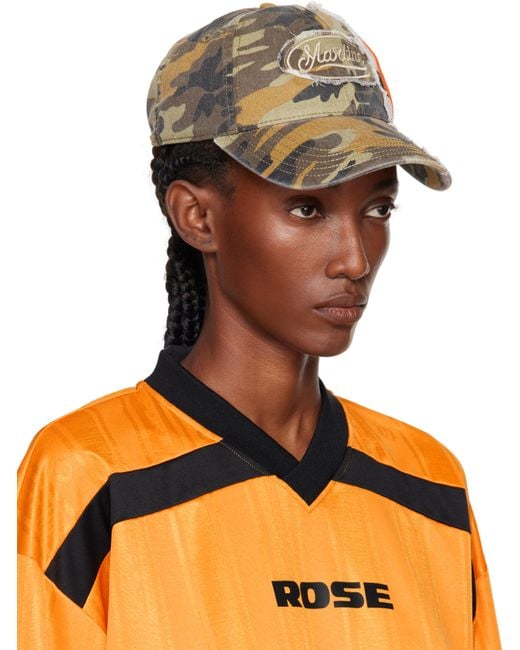 Martine Rose Orange Collage 'Expect Perfection' Cap