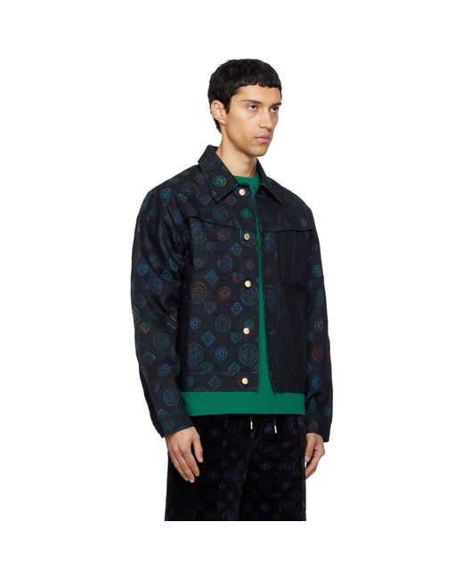 Casablanca Blue Heatmap Jacket for men