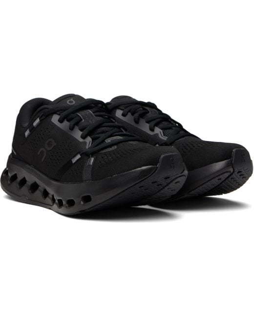On Shoes Black Cloudsurfer 2 Sneakers for men