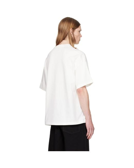 Jil Sander White Crew-Neck T-Shirt for men