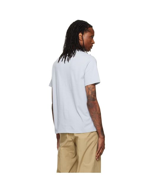 A.P.C. Blue Standard 'Rue Madame' T-Shirt for men