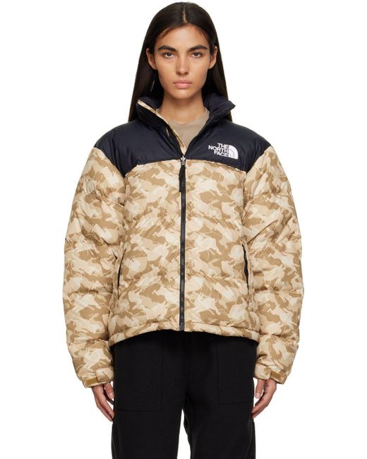 The North Face Beige 1996 Retro Nuptse Packable Down Jacket in Black | Lyst