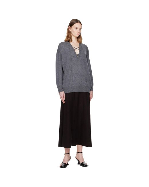 Lisa Yang Gray Erna Sweater