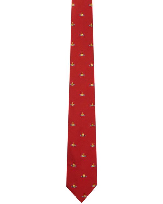 Cravate rouge à orbes Vivienne Westwood en coloris Black