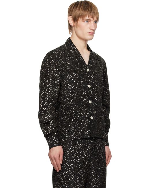 Chemise Noire À Motif Scintillant Bode pour homme en coloris Black