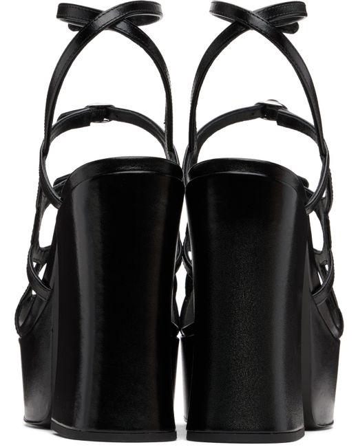 Marc Jacobs ブラック 'The Kiki Platform' ヒールサンダル Black
