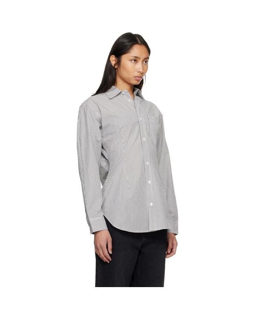 Agolde Gray Cinch Shirt