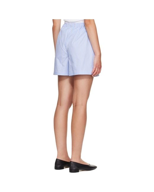 Anine Bing Blue Ramy Shorts