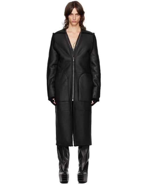 Rick Owens Porterville Klaus Reversible Shearling Jacket in Black for Men Lyst UK