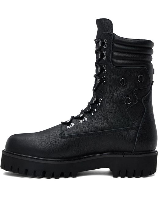 Who Decides War Black Field Boots for men