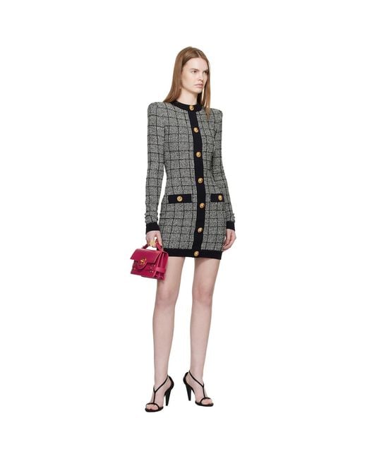 Balmain Red Smooth Leather B-Buzz 24 Bag