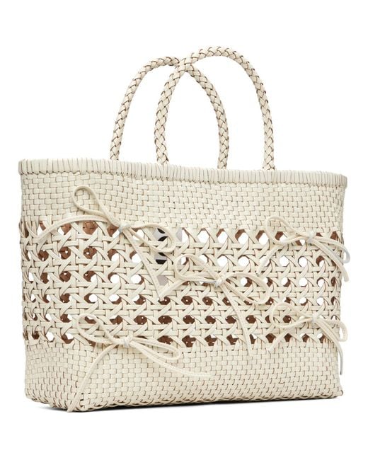 OSOI Metallic Off- Biscuit Tote