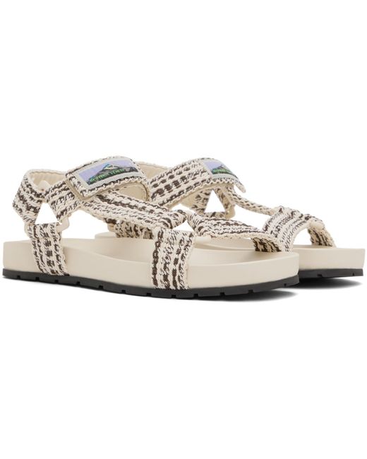 Bottega Veneta Black Off- Trip Sandals for men