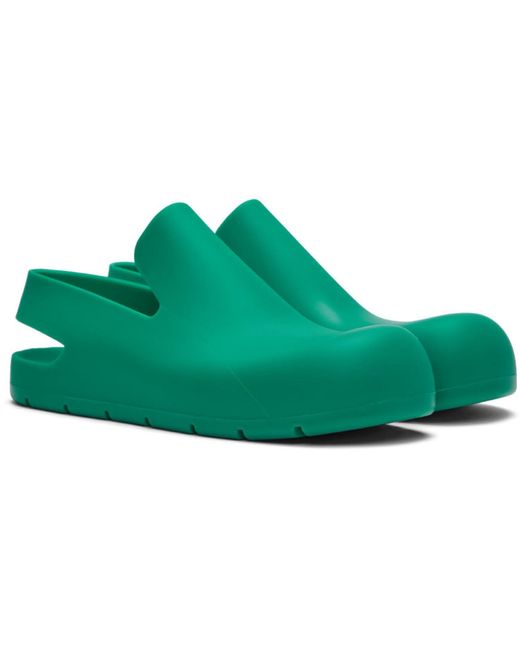 Bottega Veneta Green Puddle Loafers