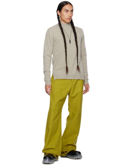 Rick Owens Yellow Geth Jeans for men