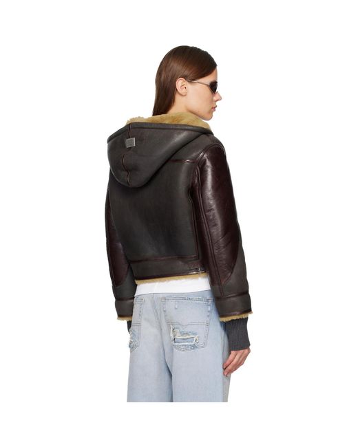 Acne Black Shearling Jacket