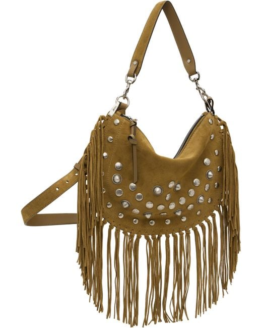 Isabel Marant Metallic Oskan Soft Zipped Bag