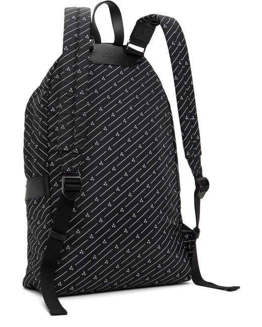 A.P.C. . Black Miles Backpack for men