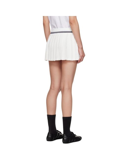 Sporty & Rich Black 'Src' Logo Abigail Miniskirt