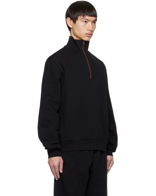 Acne Black Half-zip Sweatshirt for men
