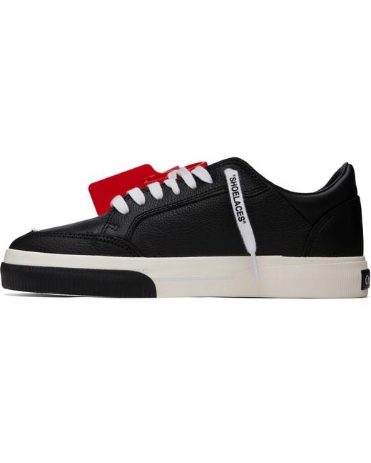 Off-White c/o Virgil Abloh Red Vulcanized Low Calf Sneakers for men