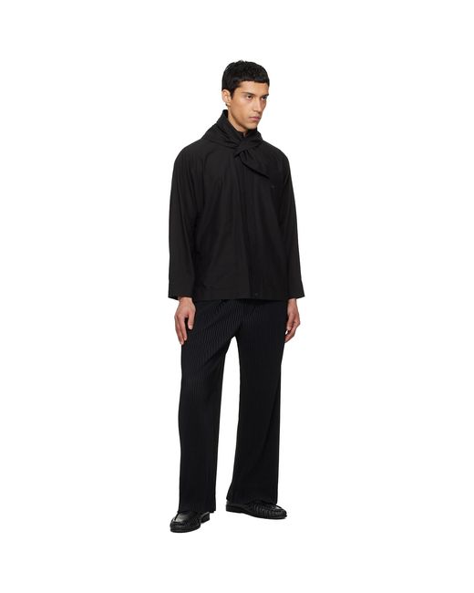 Homme Plissé Issey Miyake Black Streamline Shirt for men