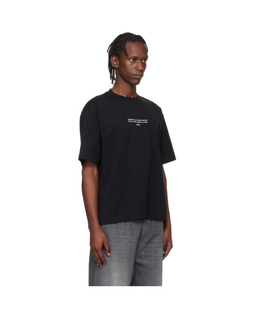 Off-White c/o Virgil Abloh Black Statement Skate T-Shirt for men