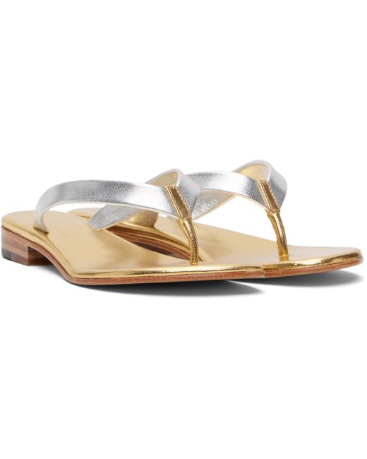 Martiniano Black Leather Flip-Flops