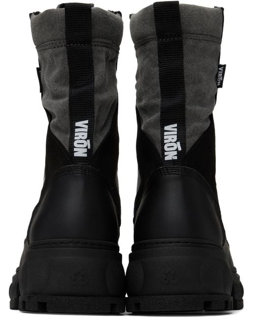 Viron Black Venture Boots for men