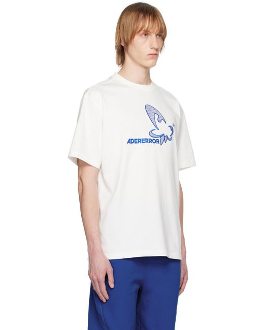 Adererror White Appliqué T-shirt for men