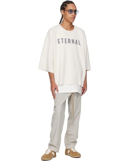 Fear Of God White Nylon Track Pants for men