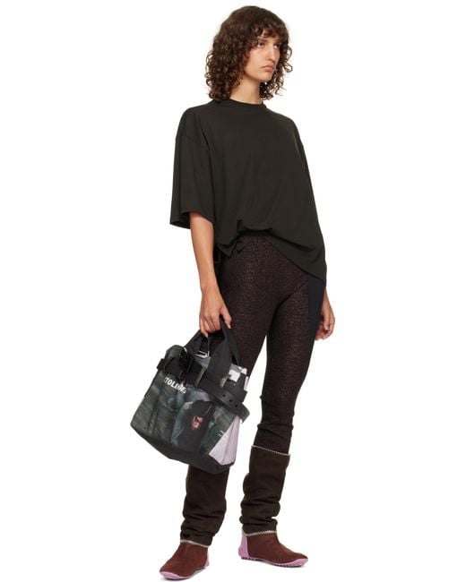 OTTOLINGER Black Maxi Belted Tote