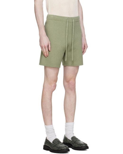 Nanushka Green Walter Shorts for men