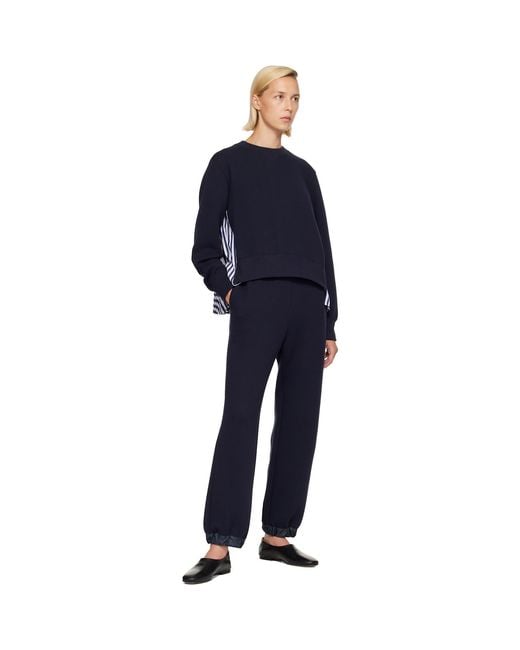Sacai Blue Sponge Sweatpants