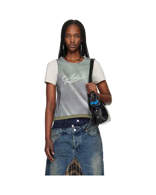 ANDERSSON BELL Black Washed Printed Layered T-Shirt