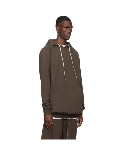 Rick Owens Black Temple Pullover Hoodie for men
