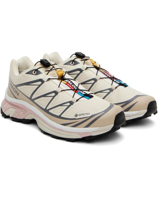 Salomon オフホワイト Xt-6 Gore-Tex スニーカー Black