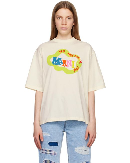Marni Multicolor Off-white No Vacancy Inn Edition Crewneck T-shirt