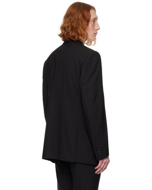 Dunhill Black Double-breasted Blazer for men