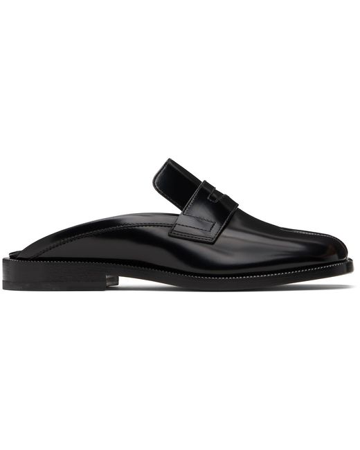 Maison Margiela Black Tabi City Slip-On Loafers